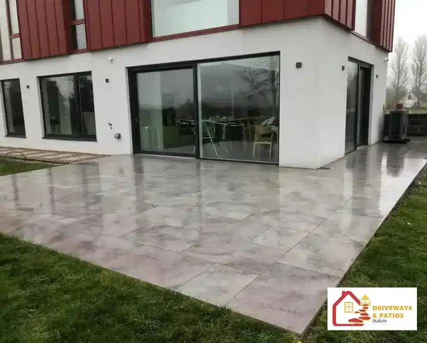modern grey patio dublin porcelain tiles