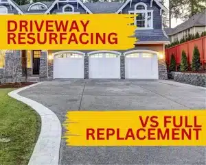 driveway resurfacing vs full replacement