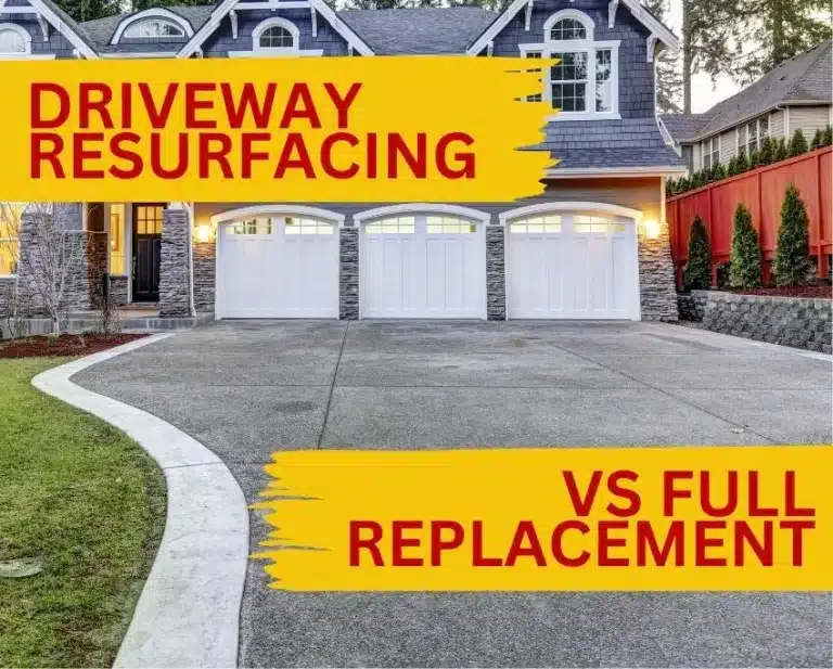 driveway resurfacing vs full replacement