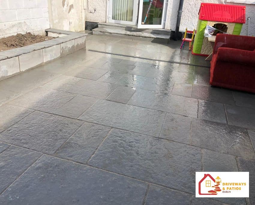 limestone patio