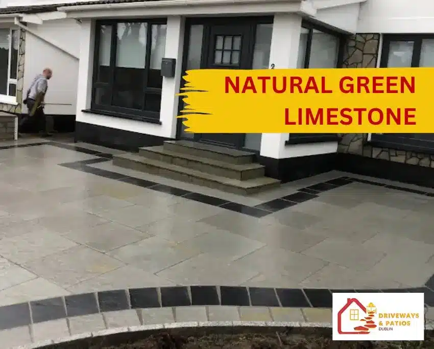 natural green limestone